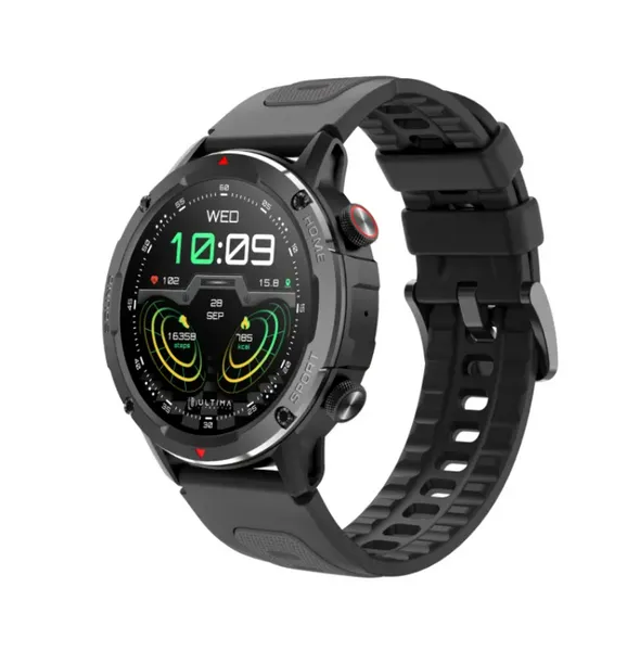 Ultima Active Smartwatch: Sporty & Rugged Built, 1.43” TRU AMOLED display, BT Calling, 24/7 health tracking, 100+ sports modes, SOS, IP68 Waterproof smart watch